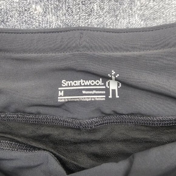 Smartwool Active lined Shorts womens Medium black running trail wool blend NEW - Picture 6 of 12